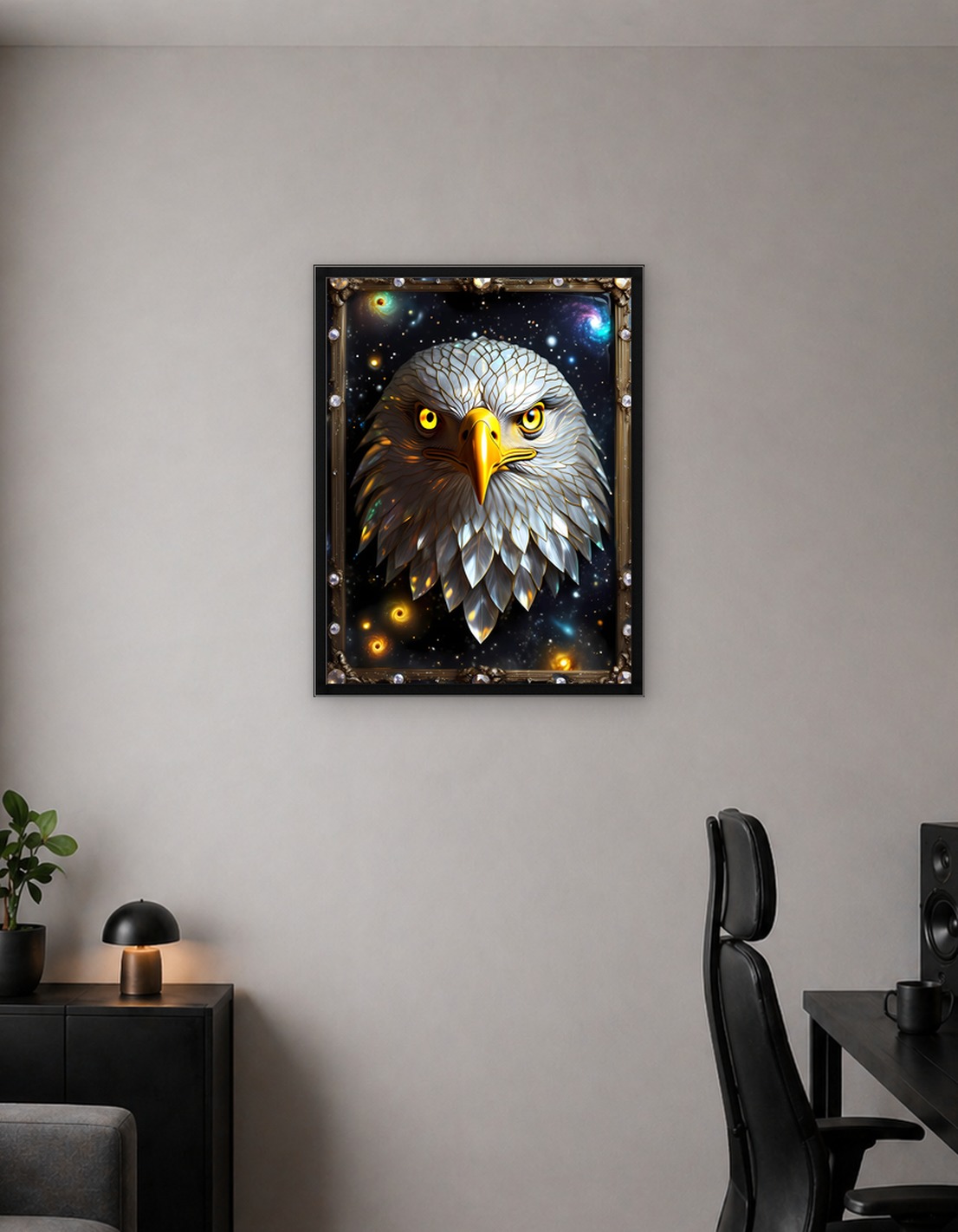 Eagle in a Cosmic Frame