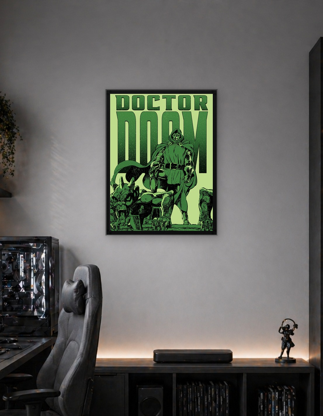 Doctor Doom Green Gargoyle Poster