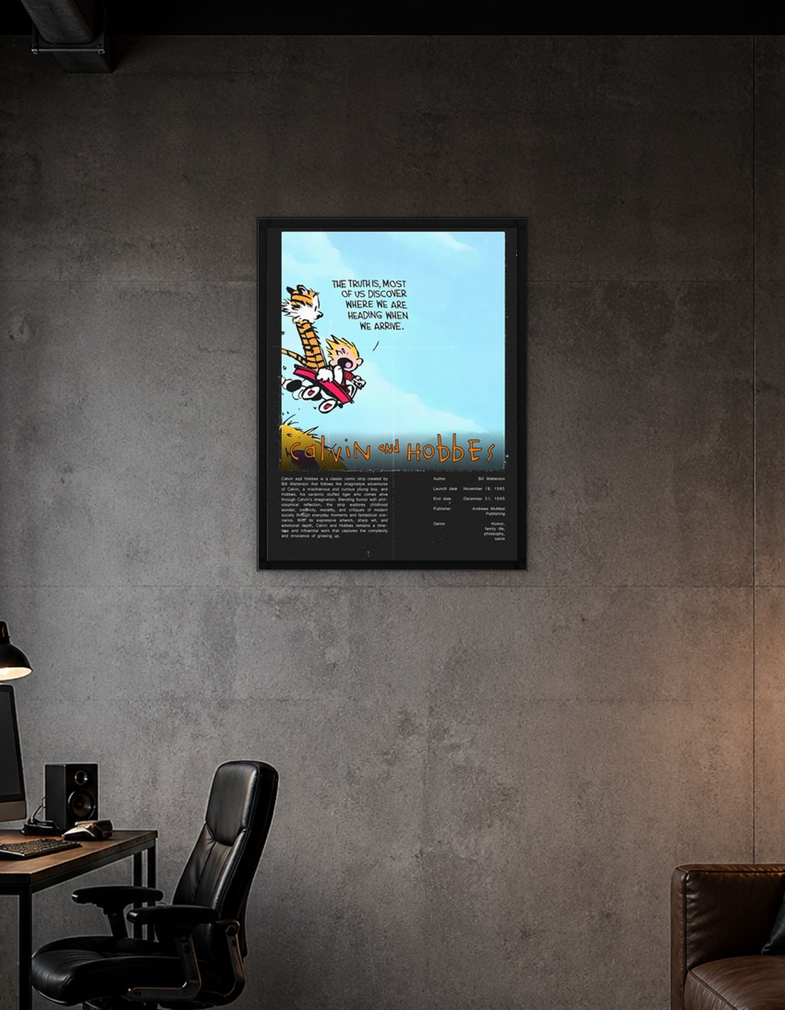 Calvin and Hobbes Comic Strip Poster - 9583005