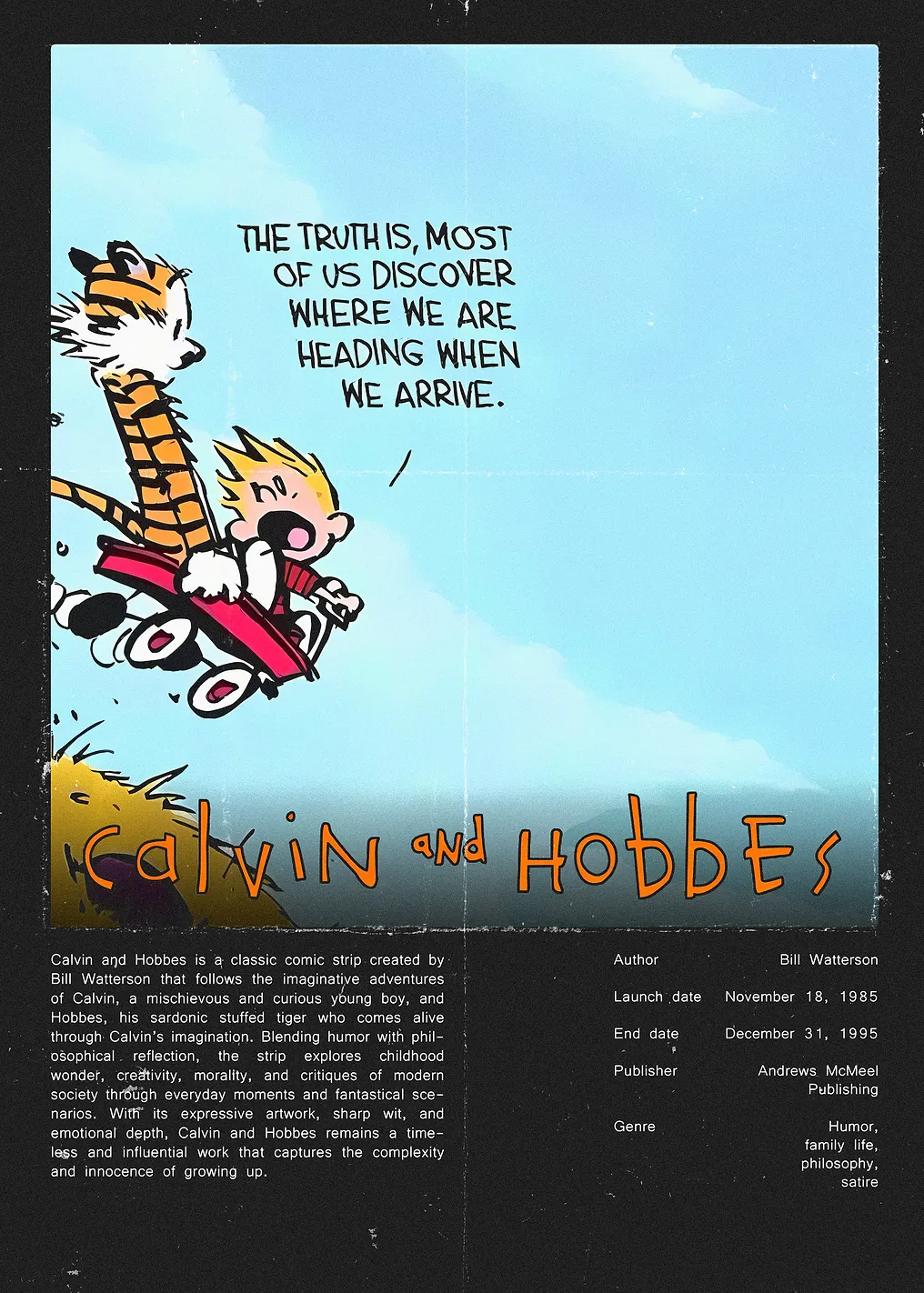 Calvin and Hobbes Comic Strip Poster - 9583005