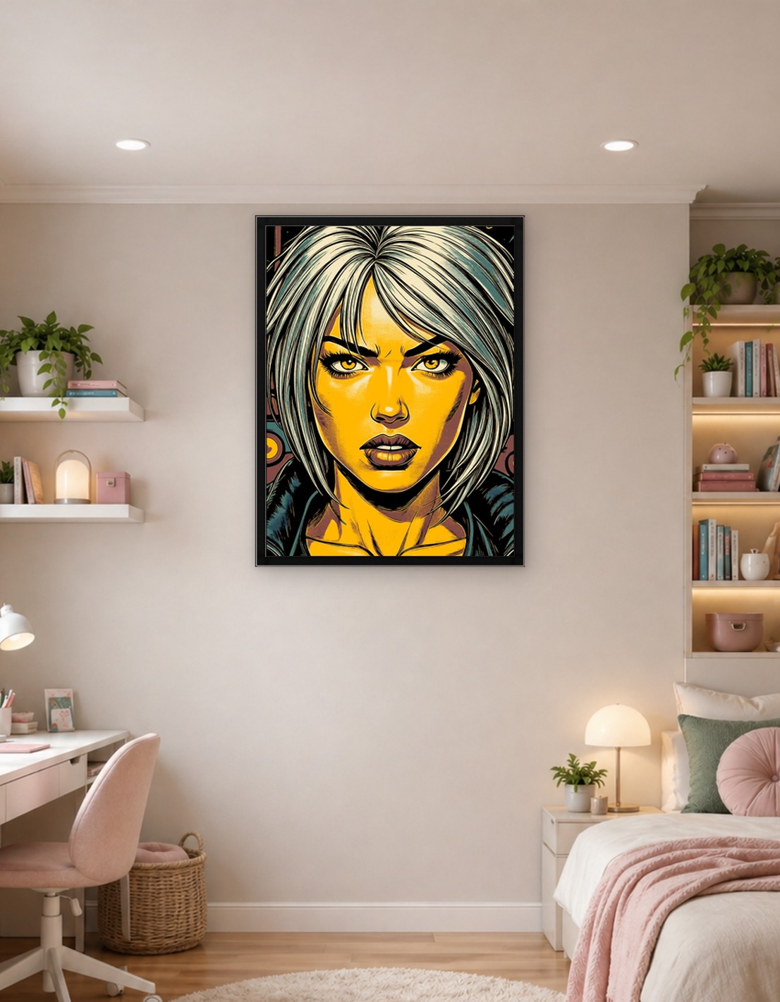 Determined Woman Comic Book Art