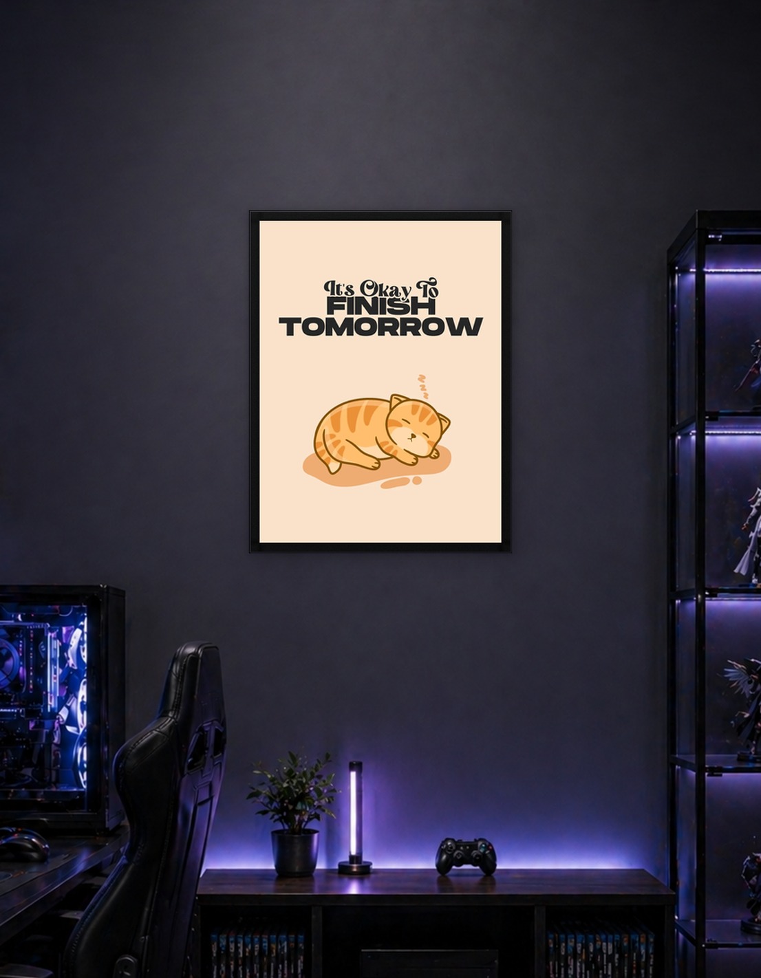 Cute Cat Illustration Word