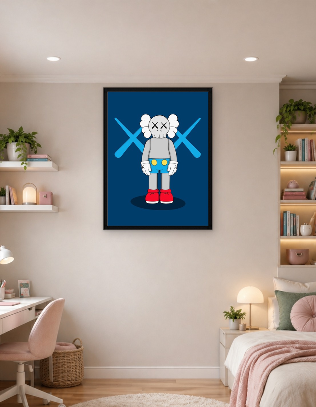 Синий фон KAWS 1