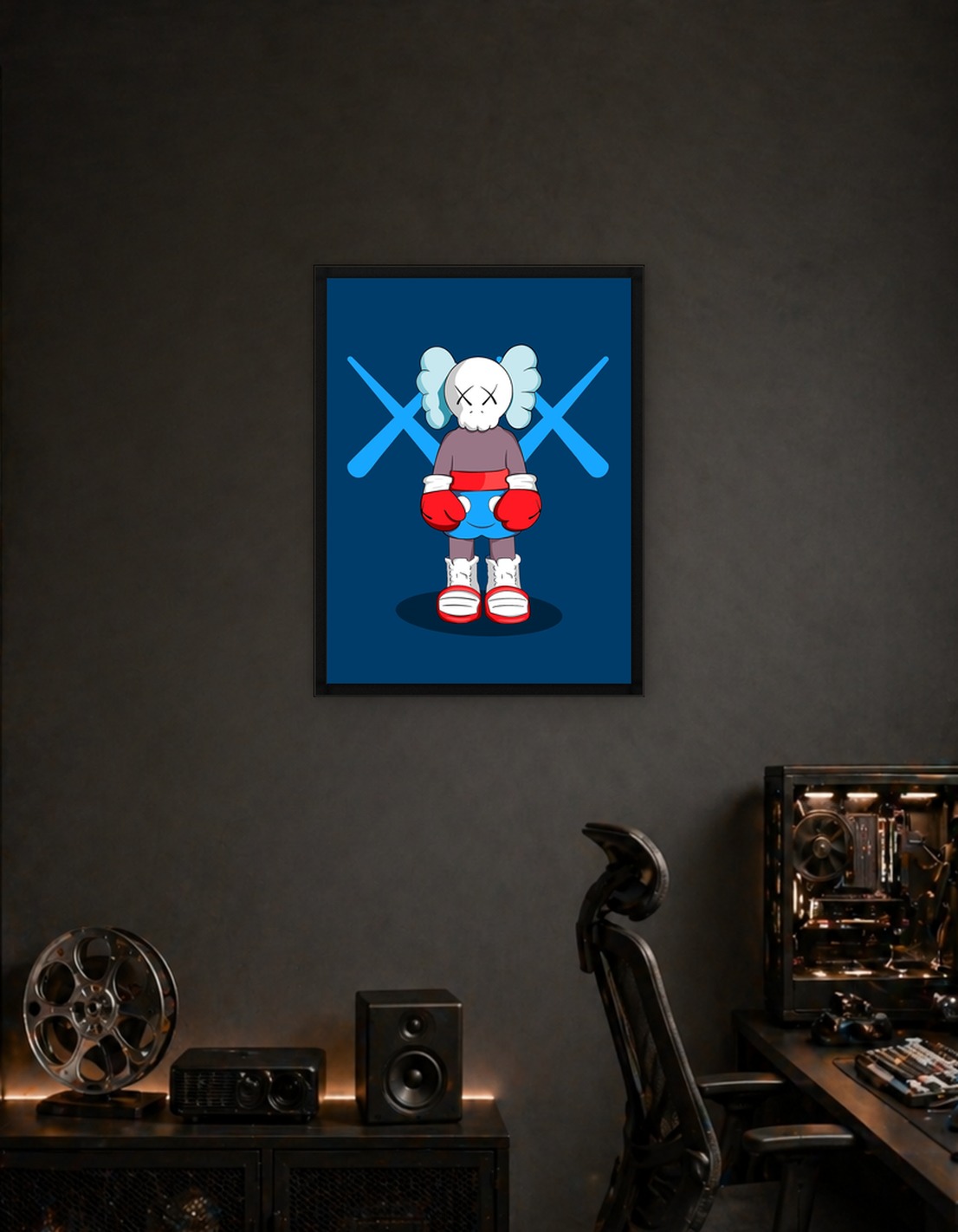 Синий фон KAWS 2