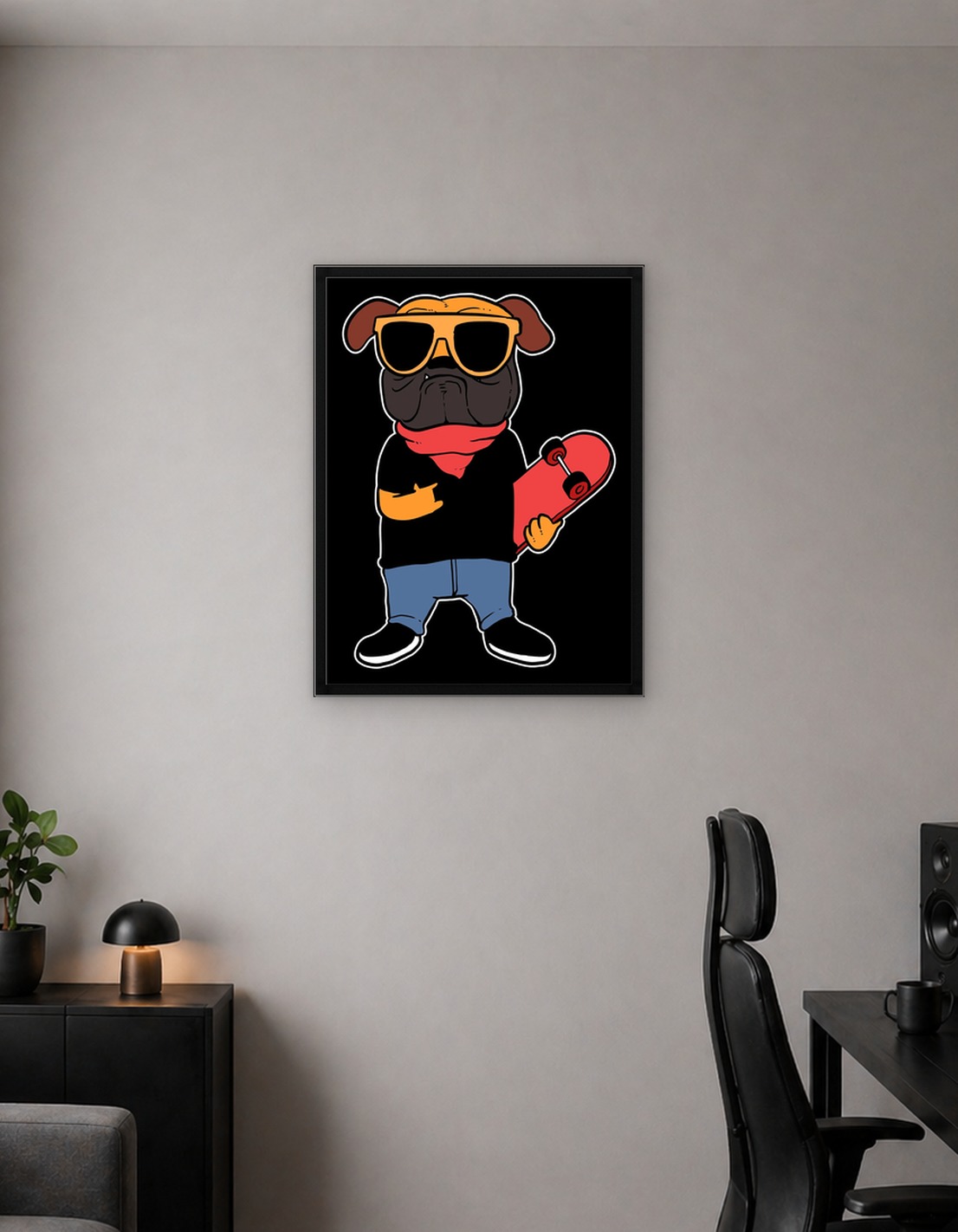 Dog Skateboarder Well Bala