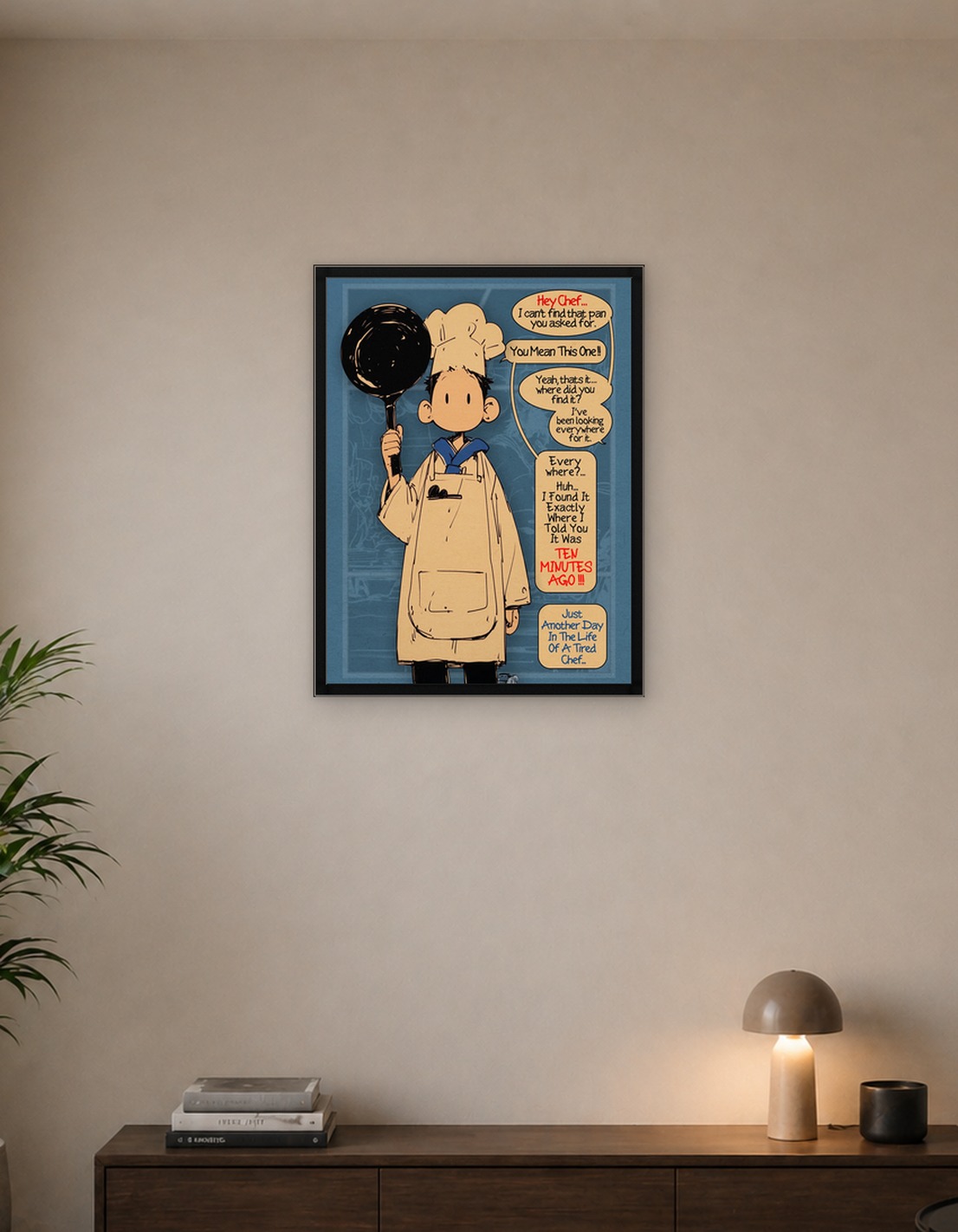Day in The Life of a Tired Chef Comic Page