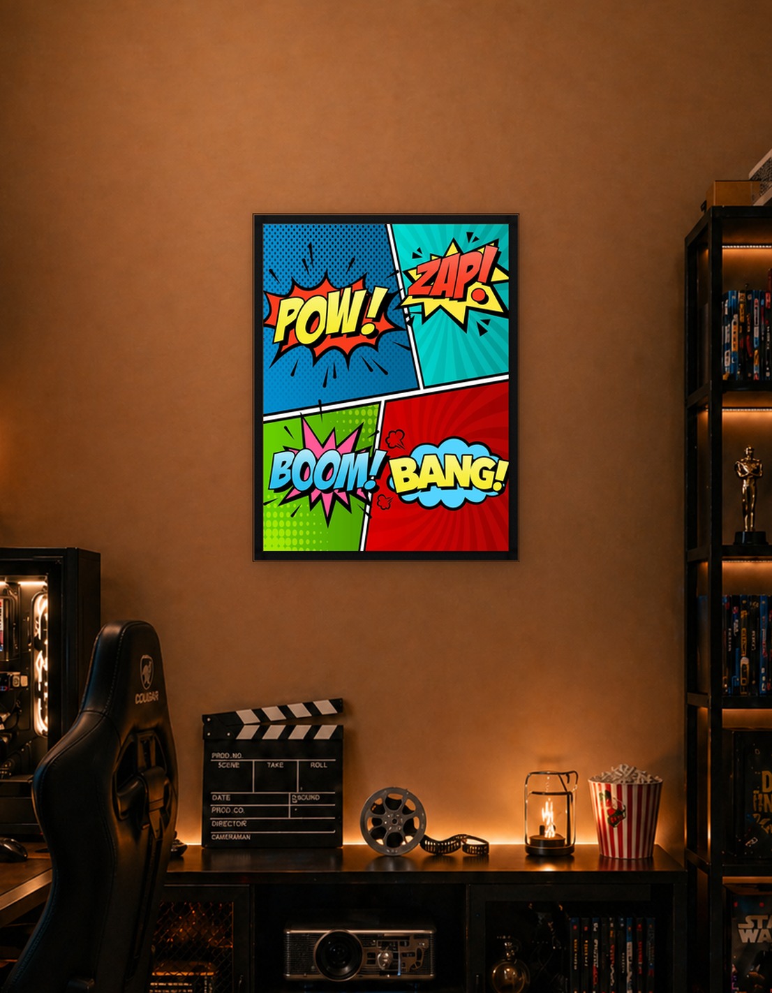 Comic Text POW ZAP BOOM