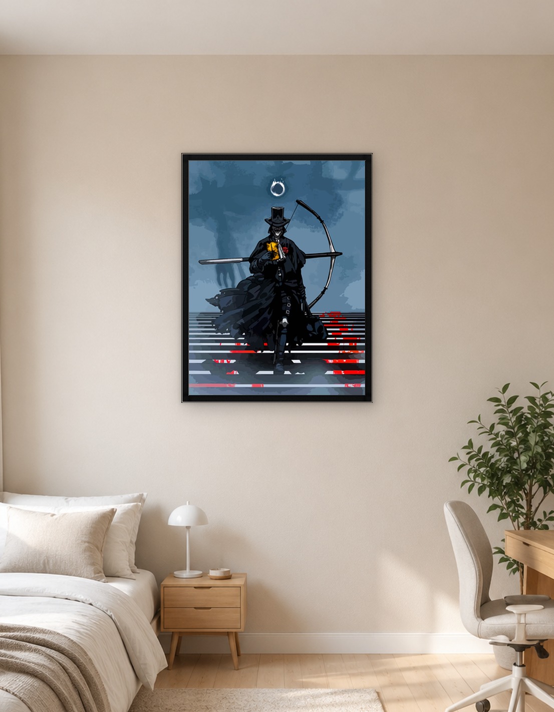 Dark Hunter with Bow and Book