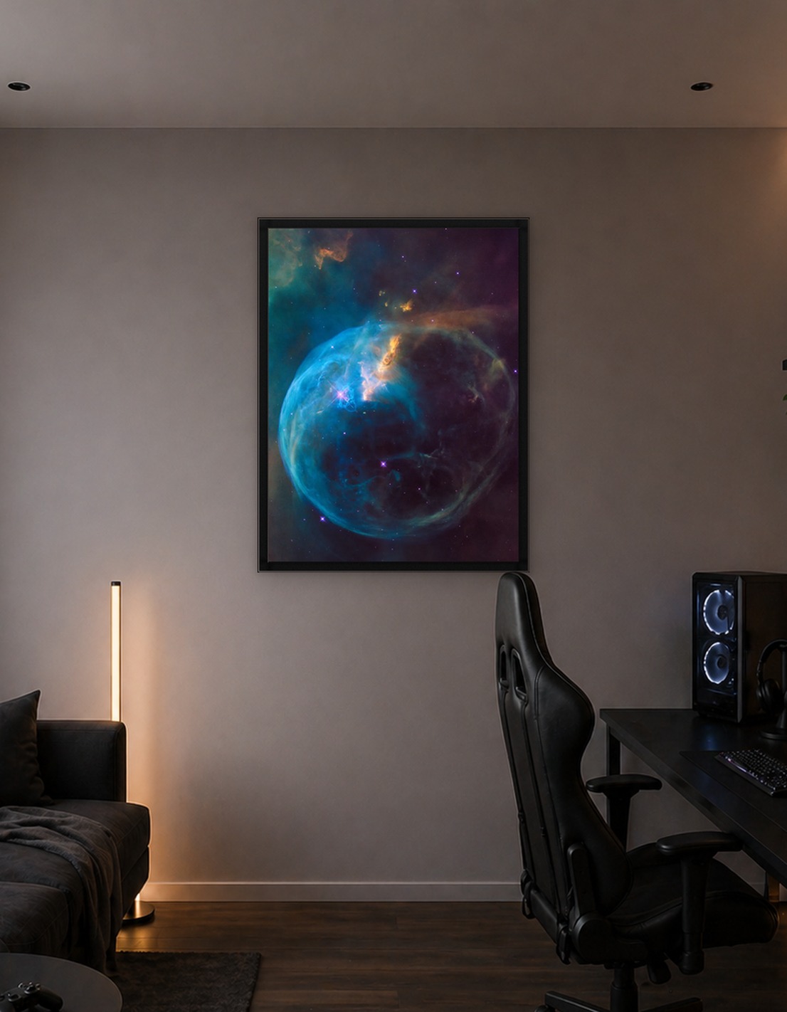 Bubble Nebula in Deep Space