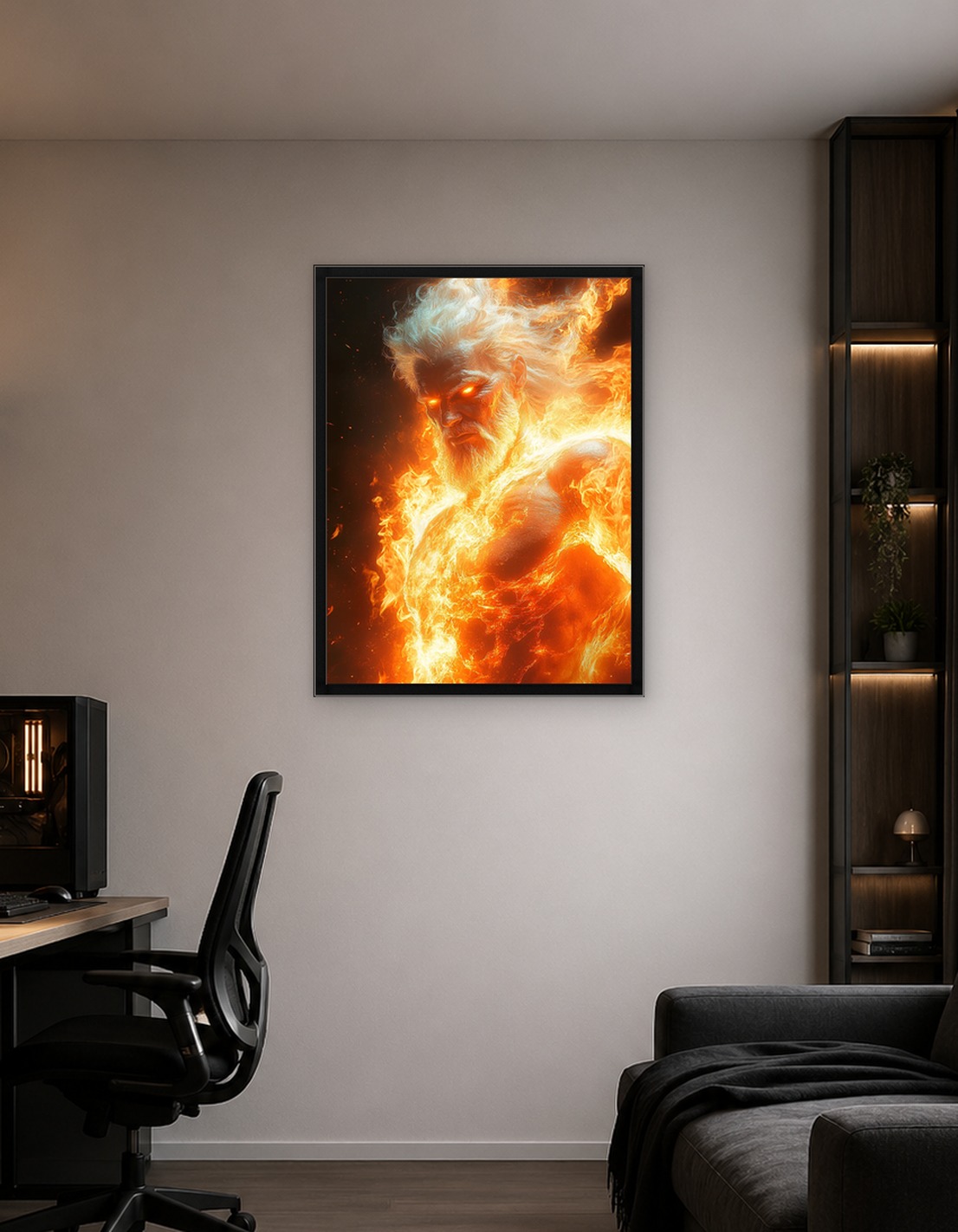 Fiery God Figure