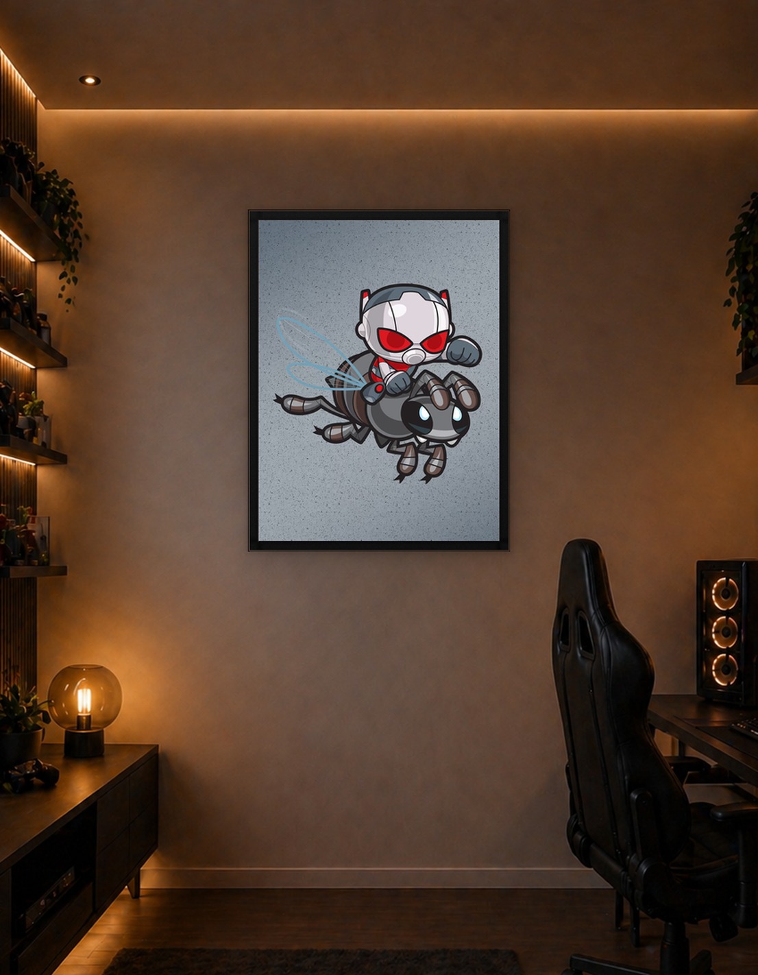 Chibi Ant-Man on the fly