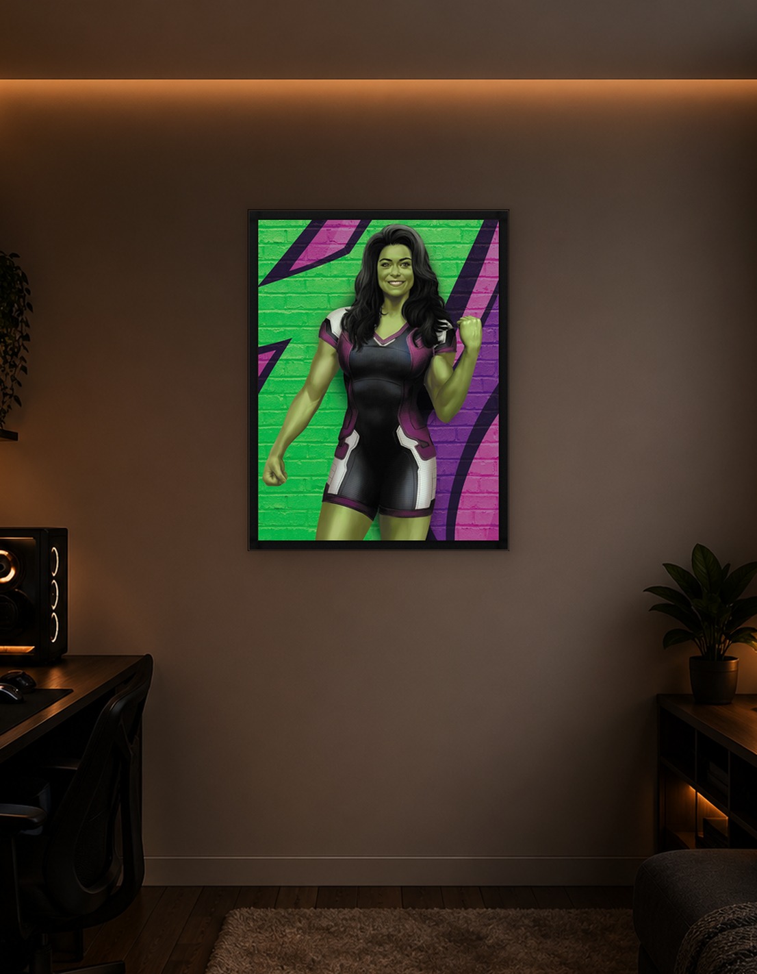 In green version