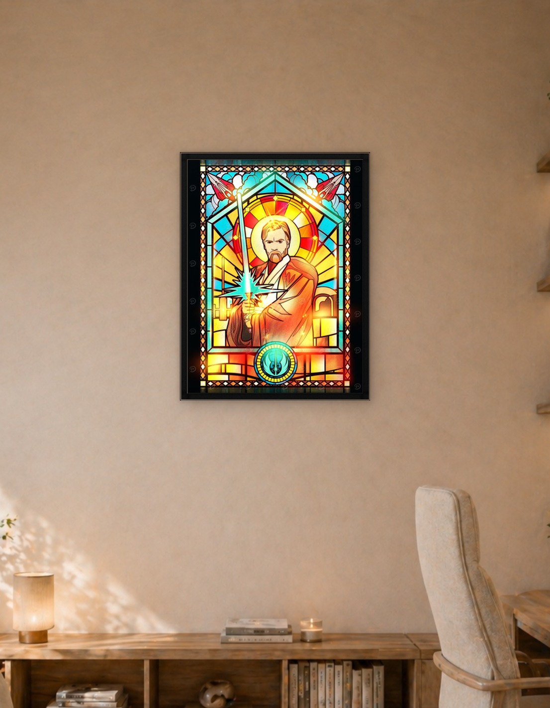 Obi-Wan Stained Glass