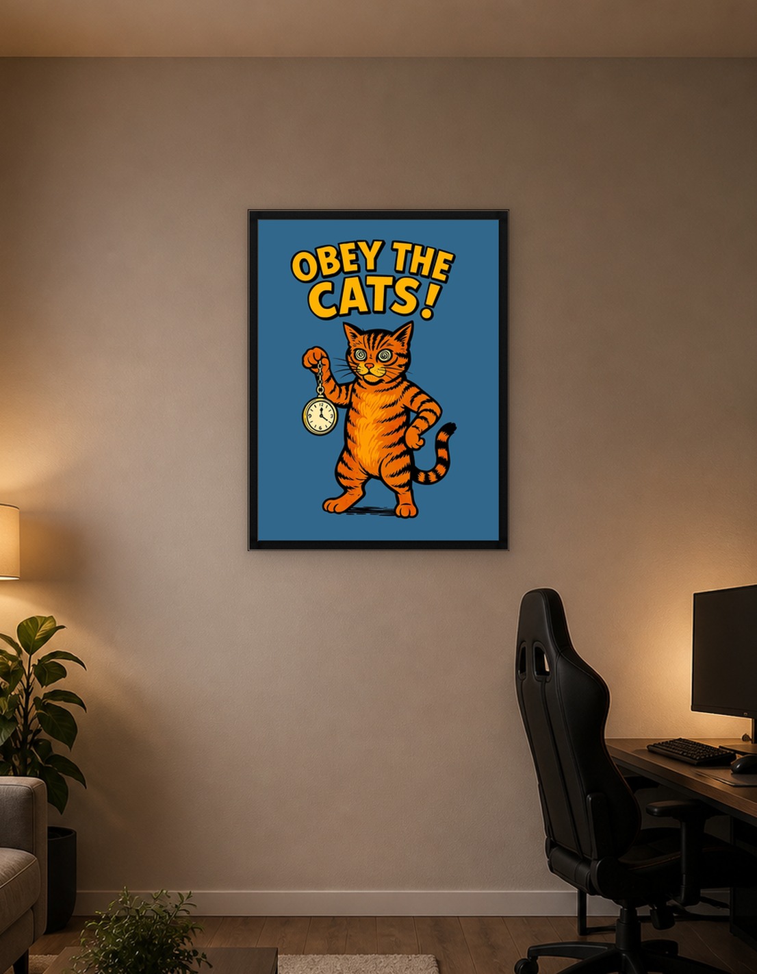 Obey the Cats Hypnotic Cartoon