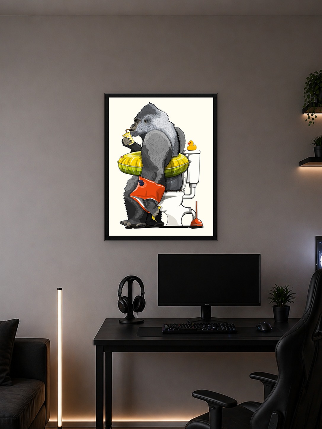 Gorilla on the Toilet