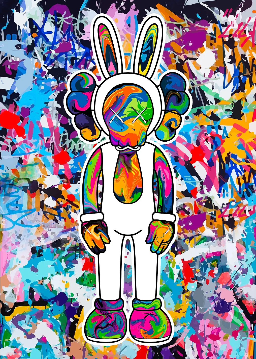 Граффити KAWS 1
