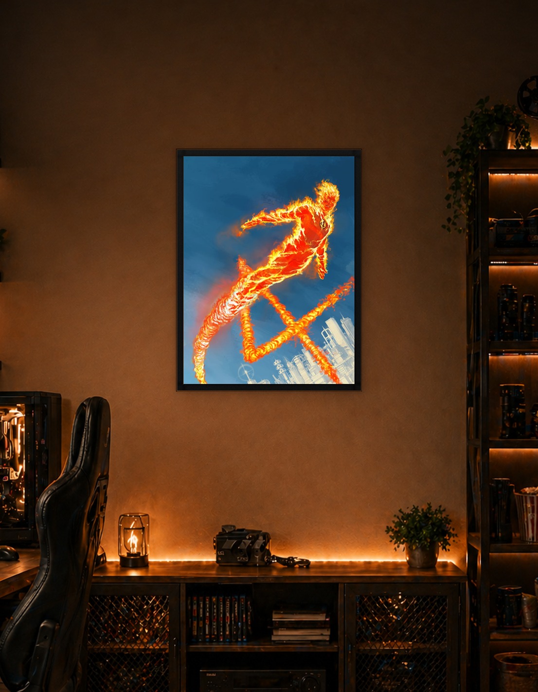 Johnny Storm Flames Figure Four