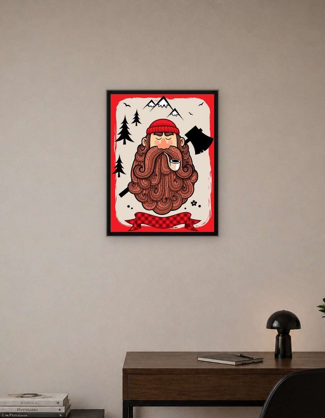 Lumberjack on White