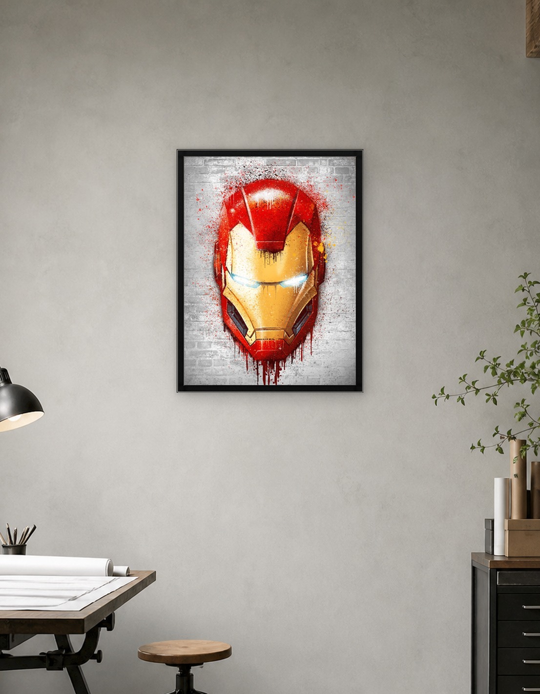 Iron Man Graffiti Helmet