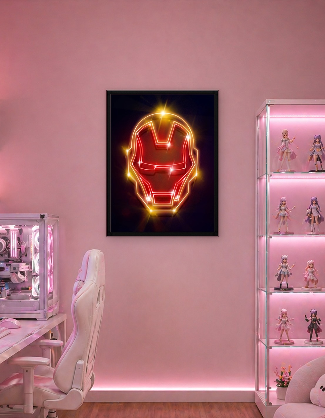 Iron Man mask neon