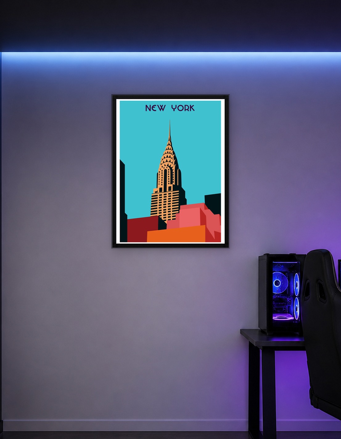 New York City Art Deco Illustration