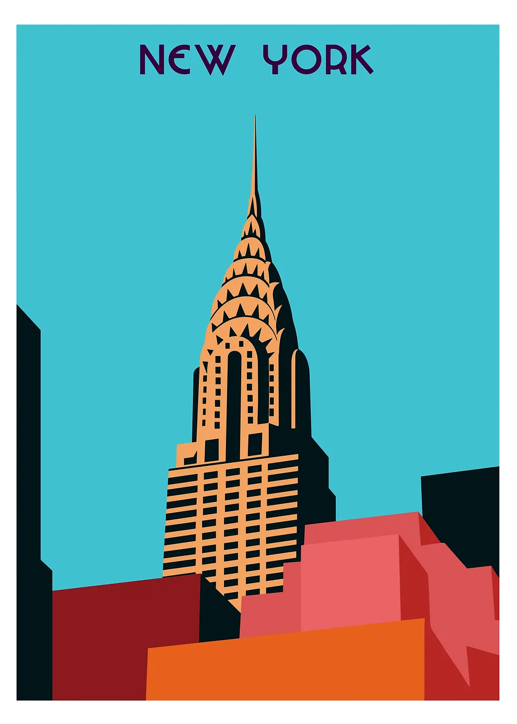 New York City Art Deco Illustration
