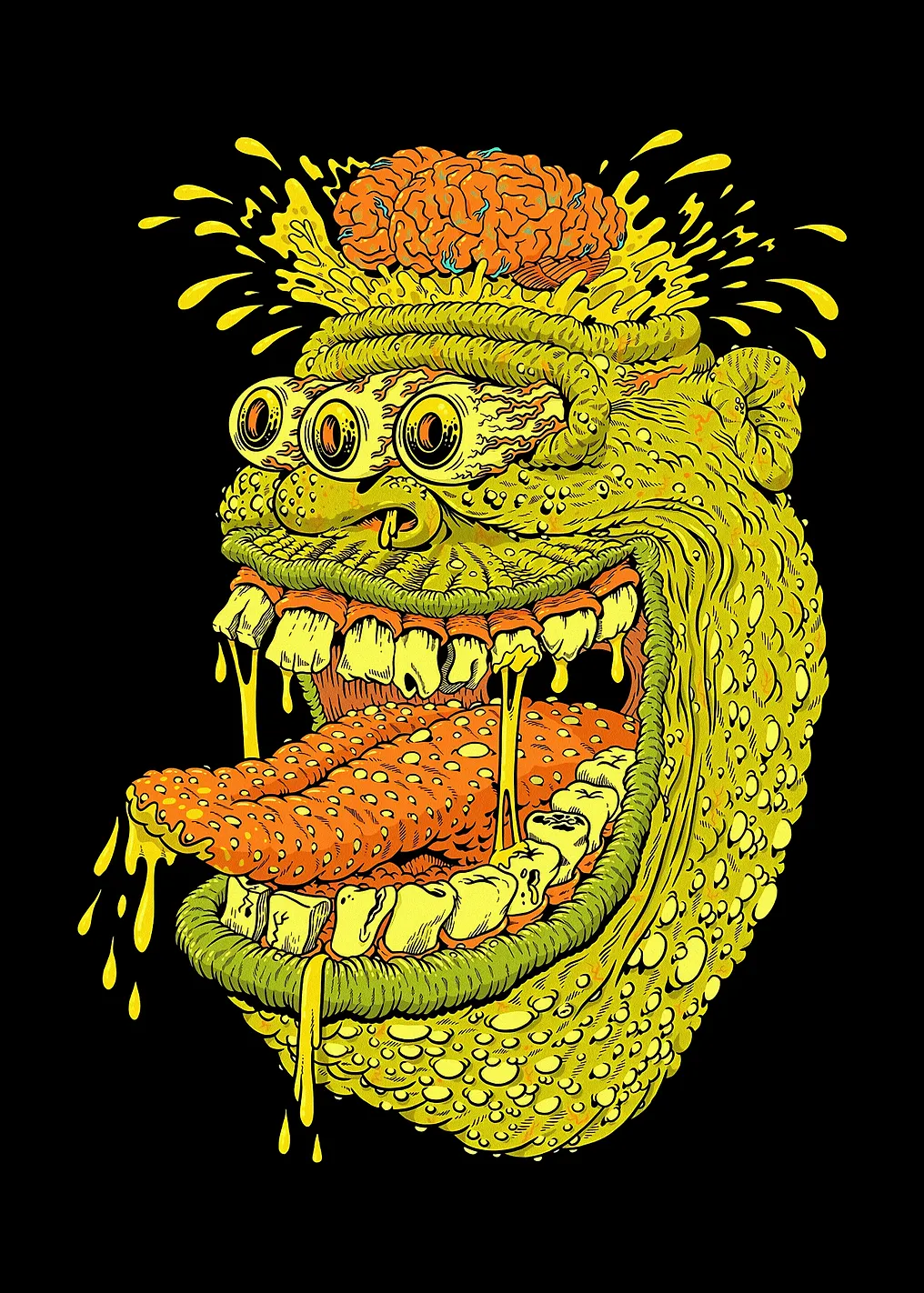 Gooey Monster Illustration