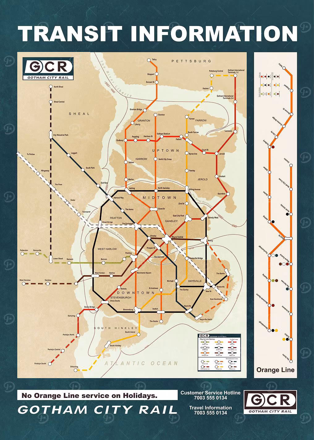 Gotham City map