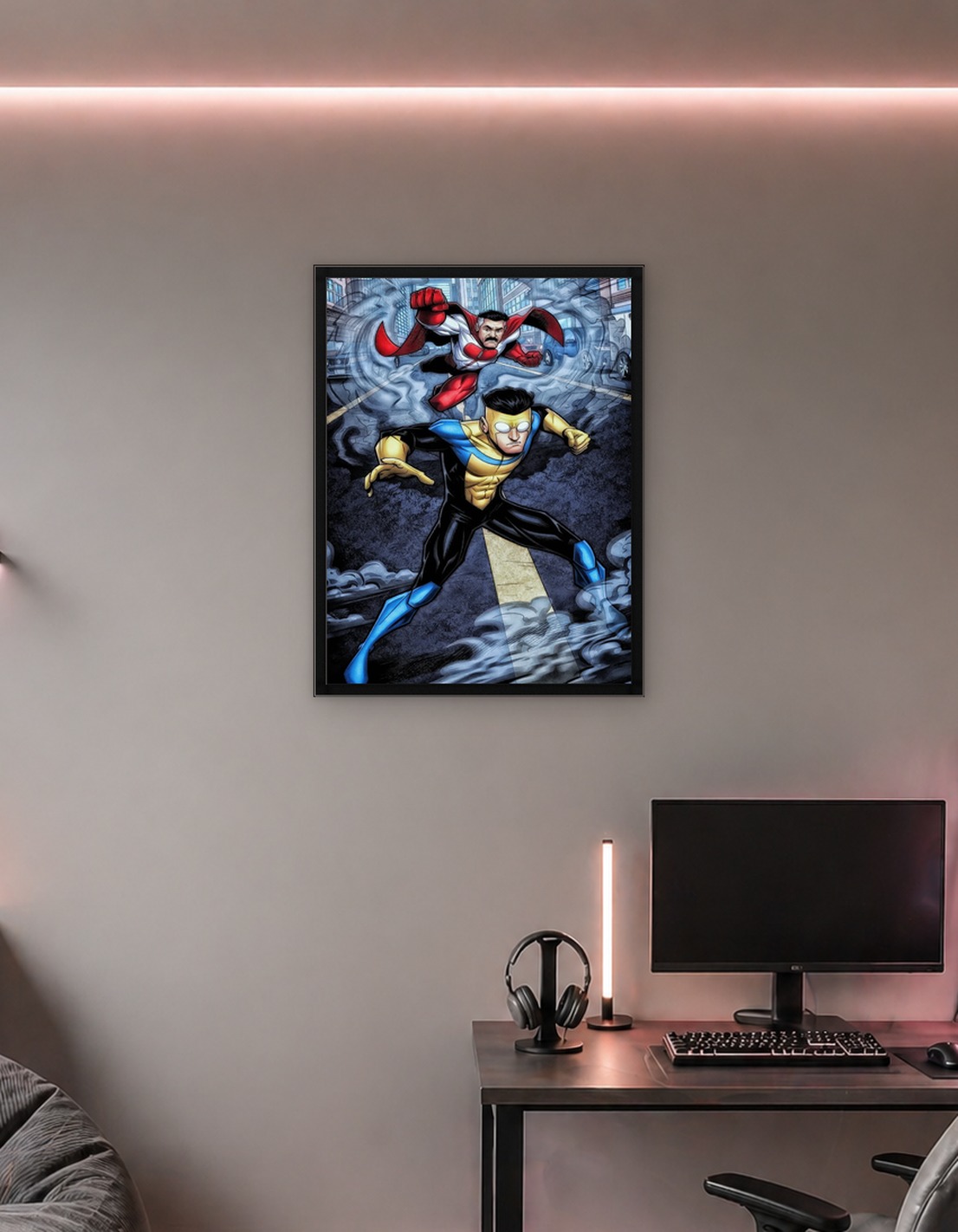 Invincible and Omni-Man Comic Art