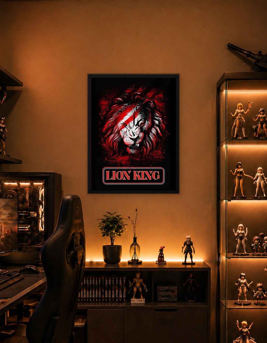 Lion King with Red Blood
