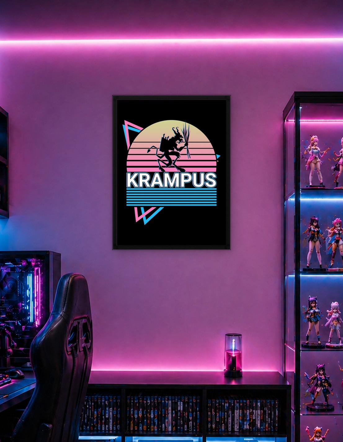 Krampus Christmas Retro