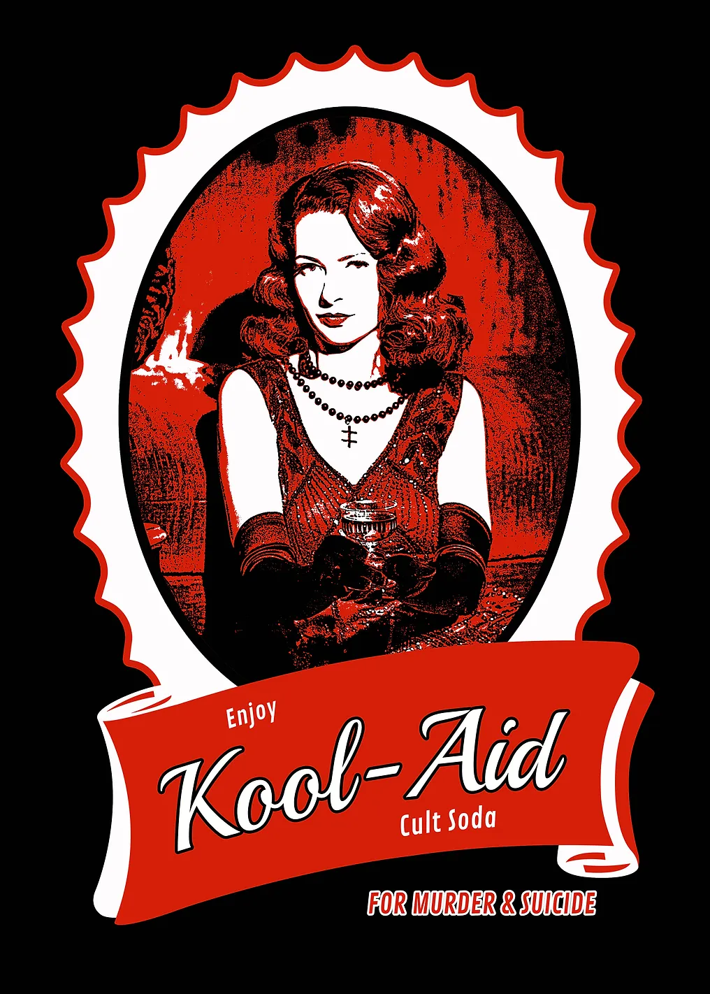 Kool-Aid Cult Soda Parody Art