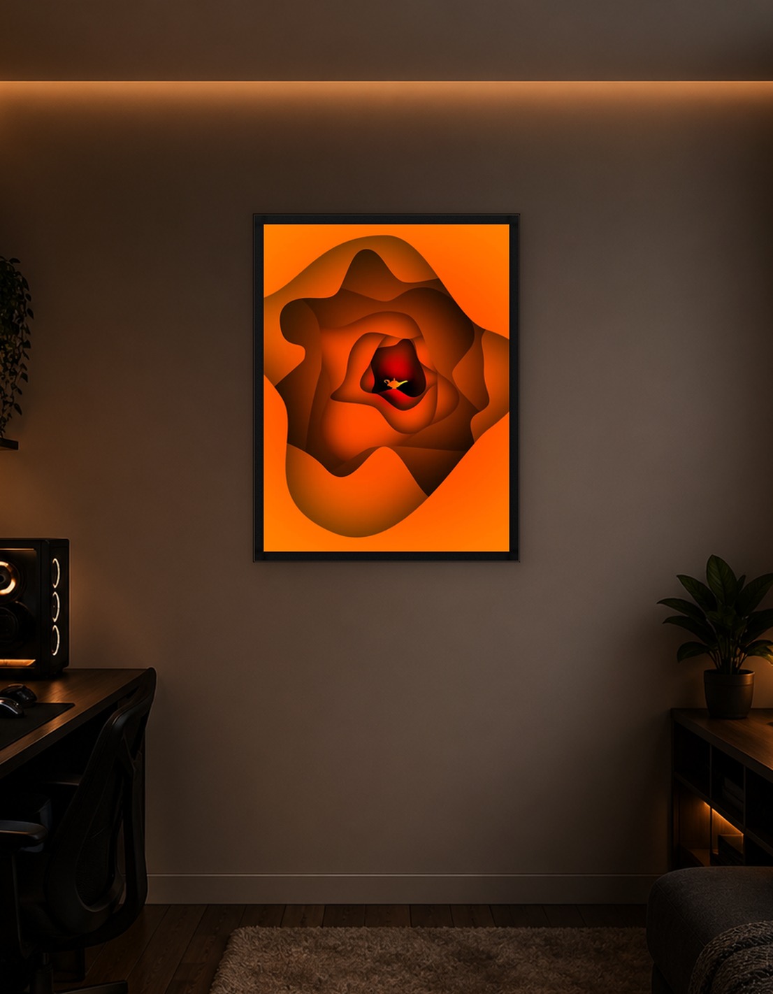 Lamp in a Cave