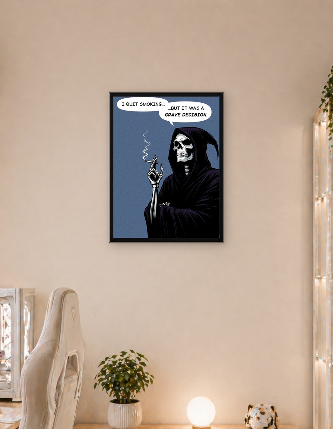 Grim Reaper quit smoking