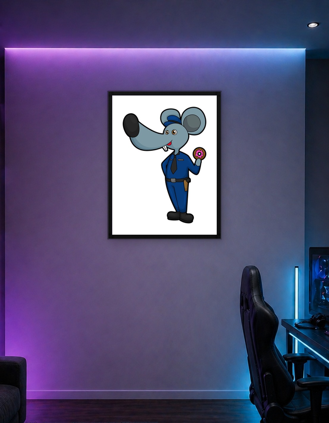 Mouse Police Donut