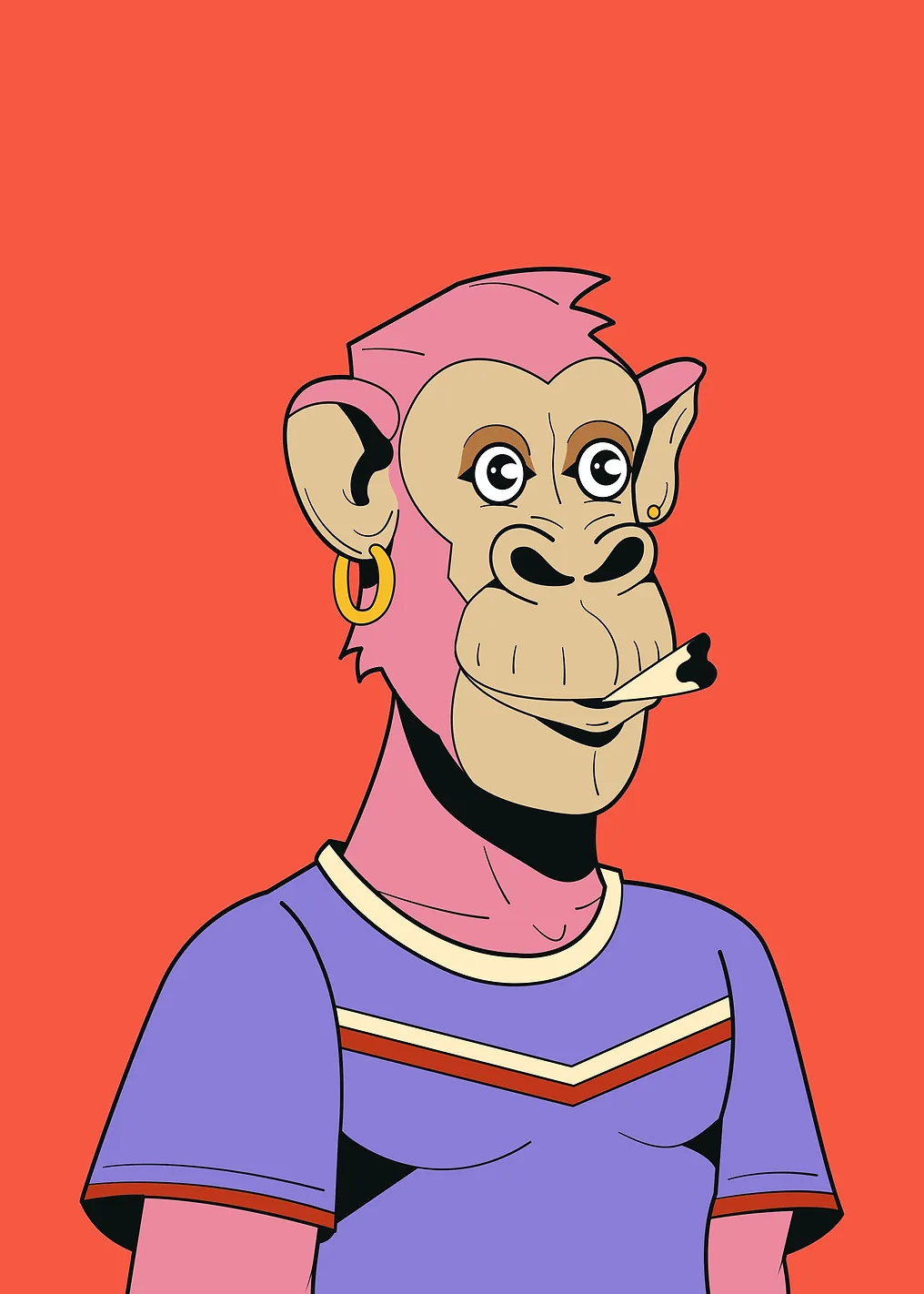 Hand drawn nft style ape - 6302931