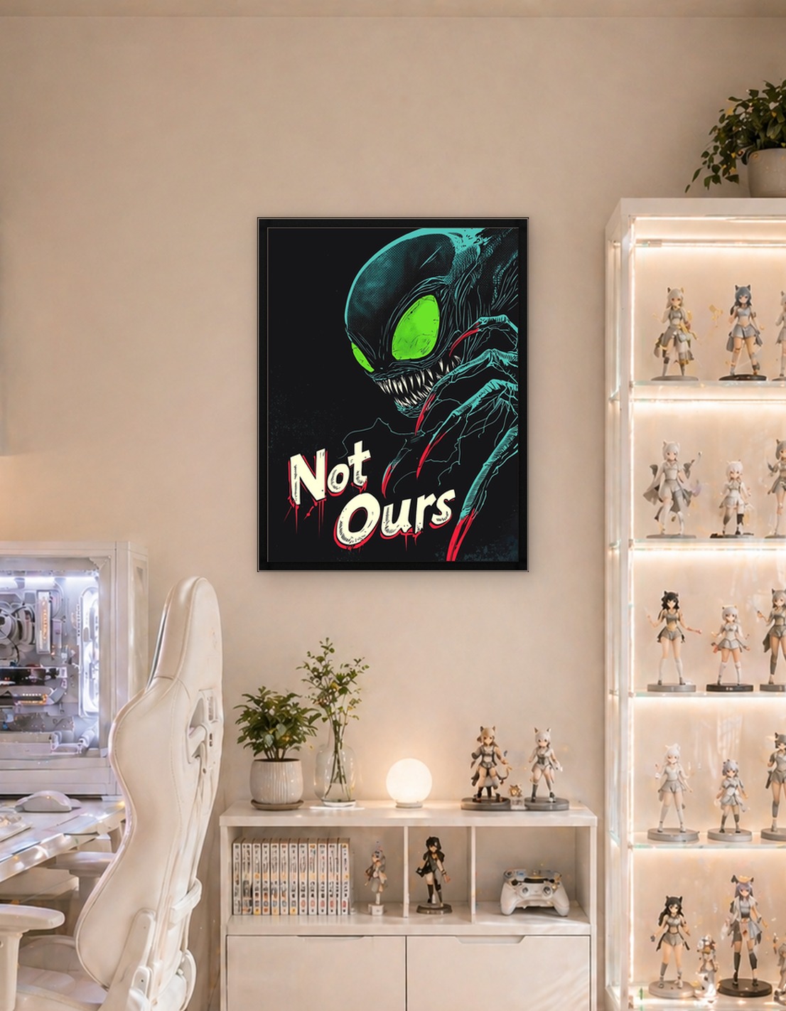 Not Ours: Alien Horror Comic Poster