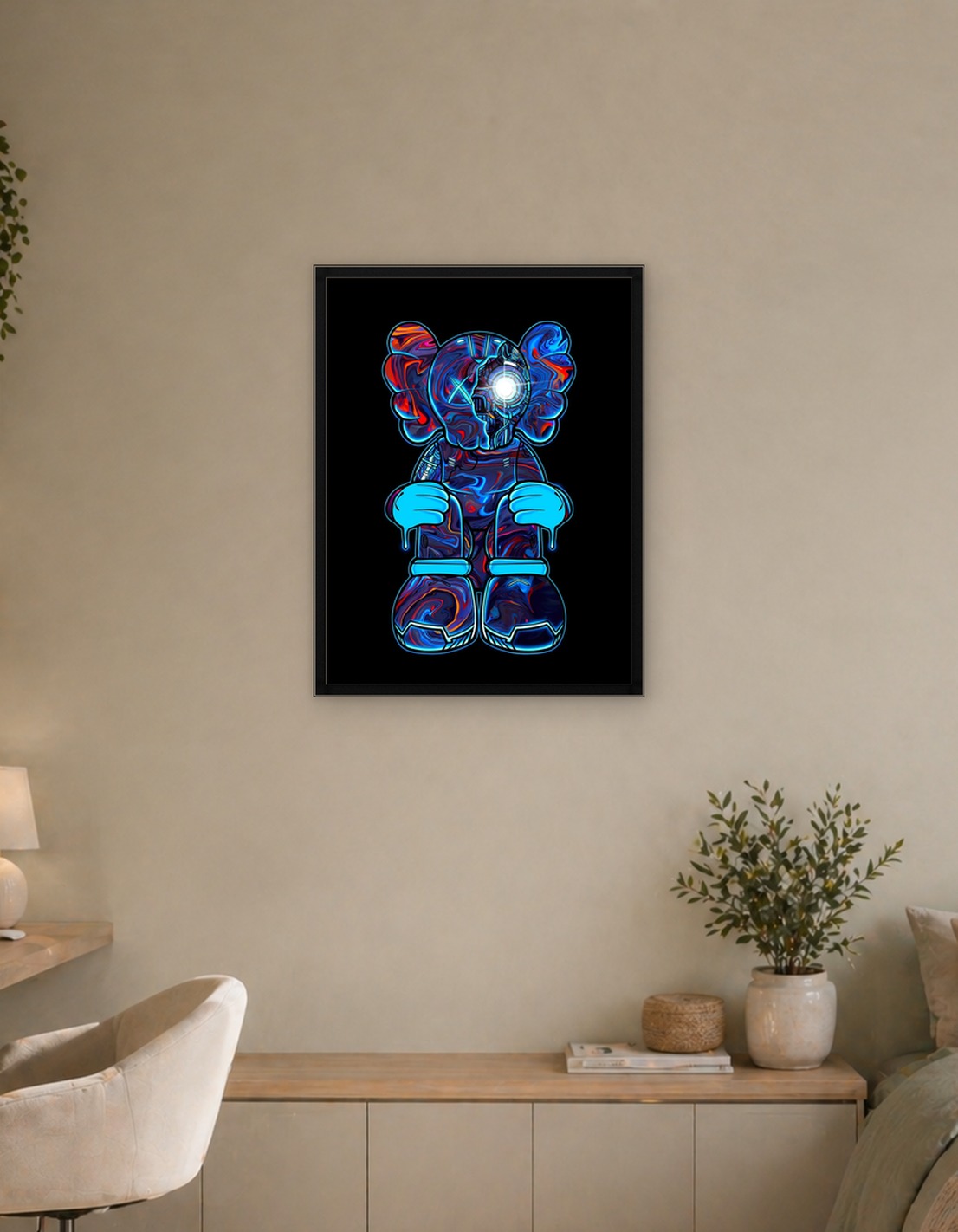 Неон KAWS