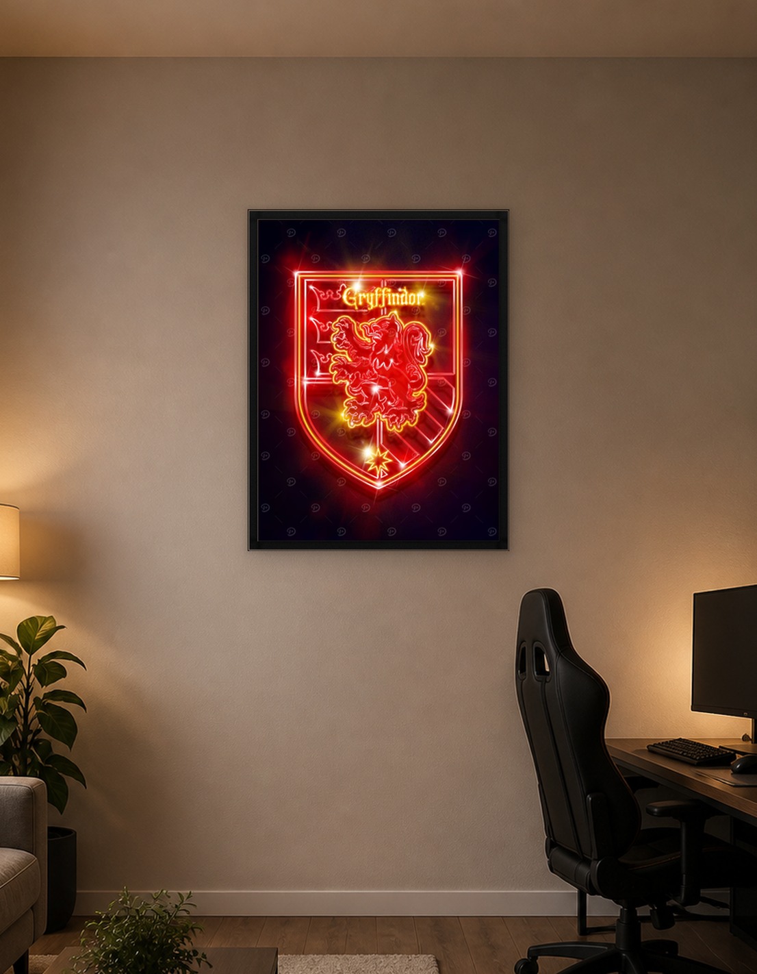 Gryffindor Neon Emblem