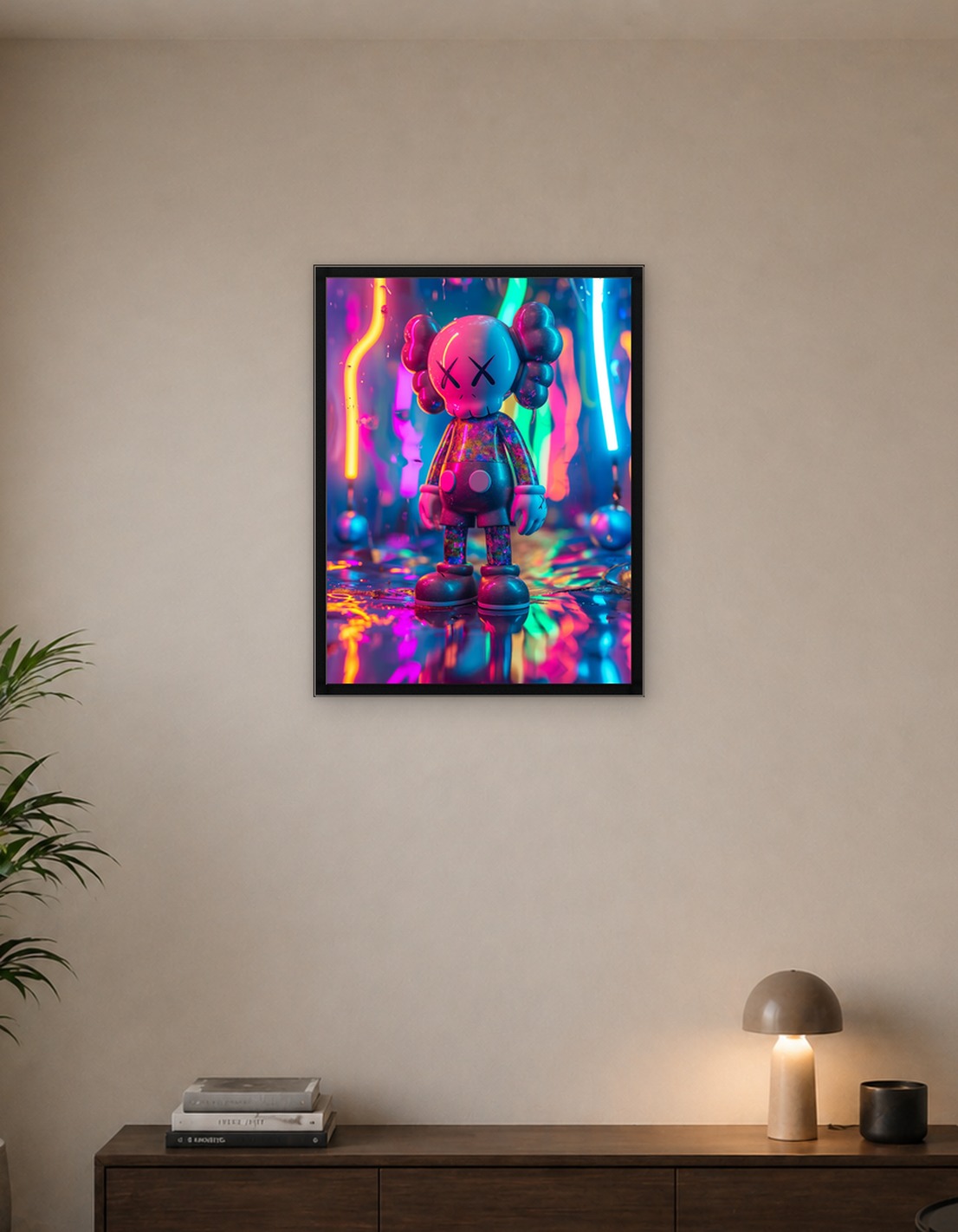 Неоновая эстетика KAWS