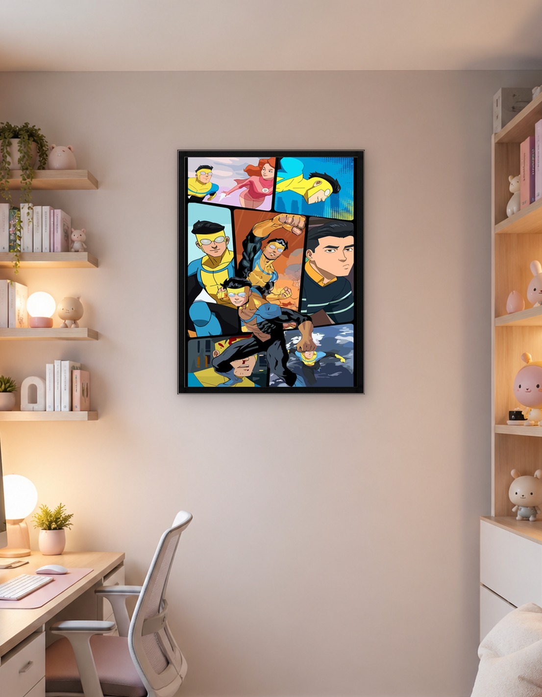 Invincible Comic Book Panel Collage