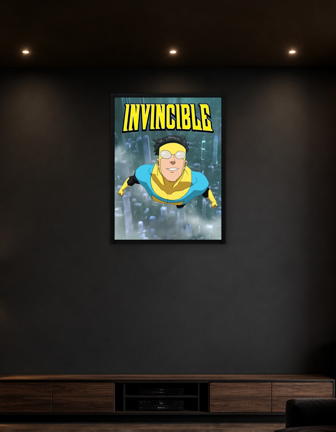 Invincible Flying Over City - 8450591