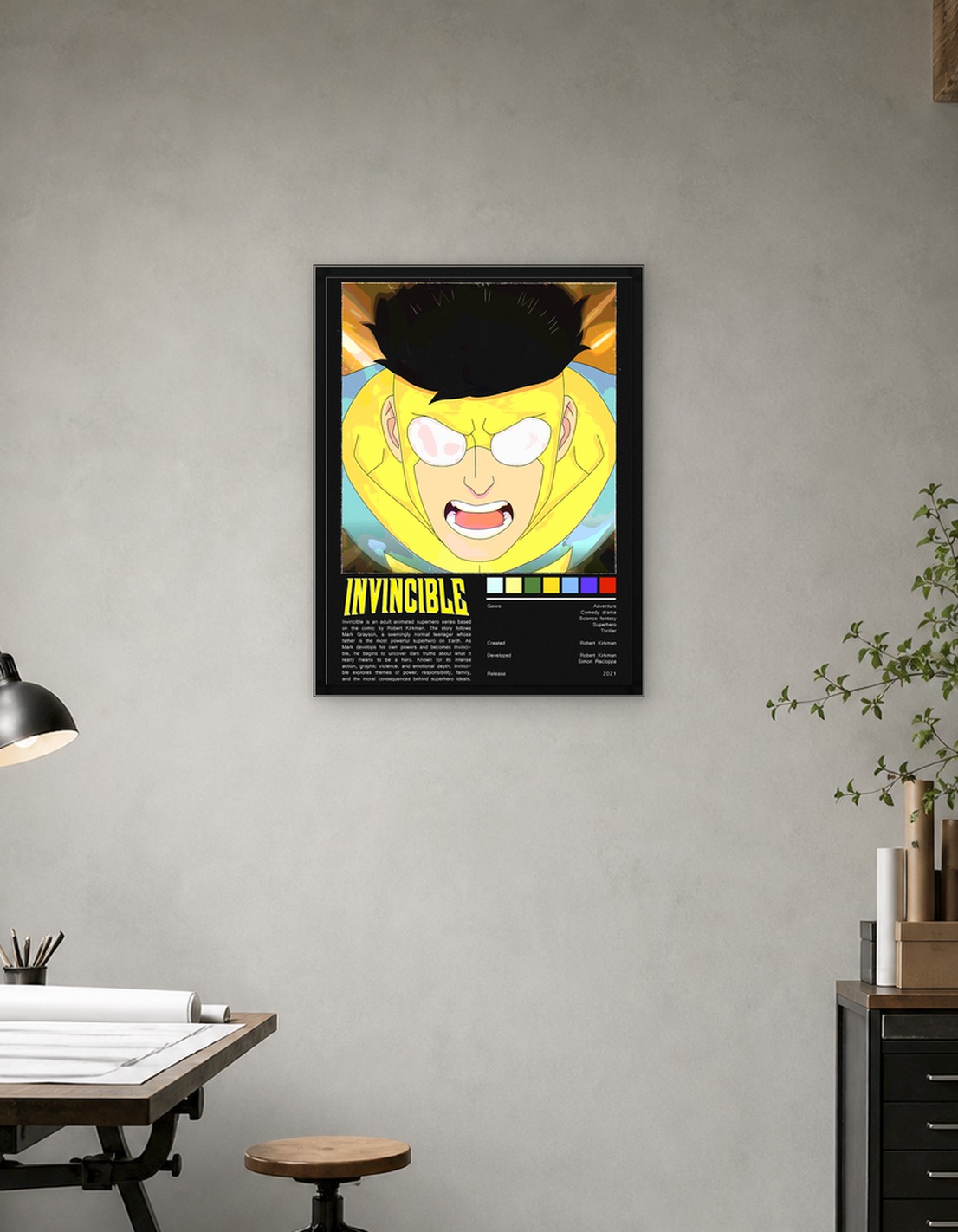 Invincible Superhero Poster
