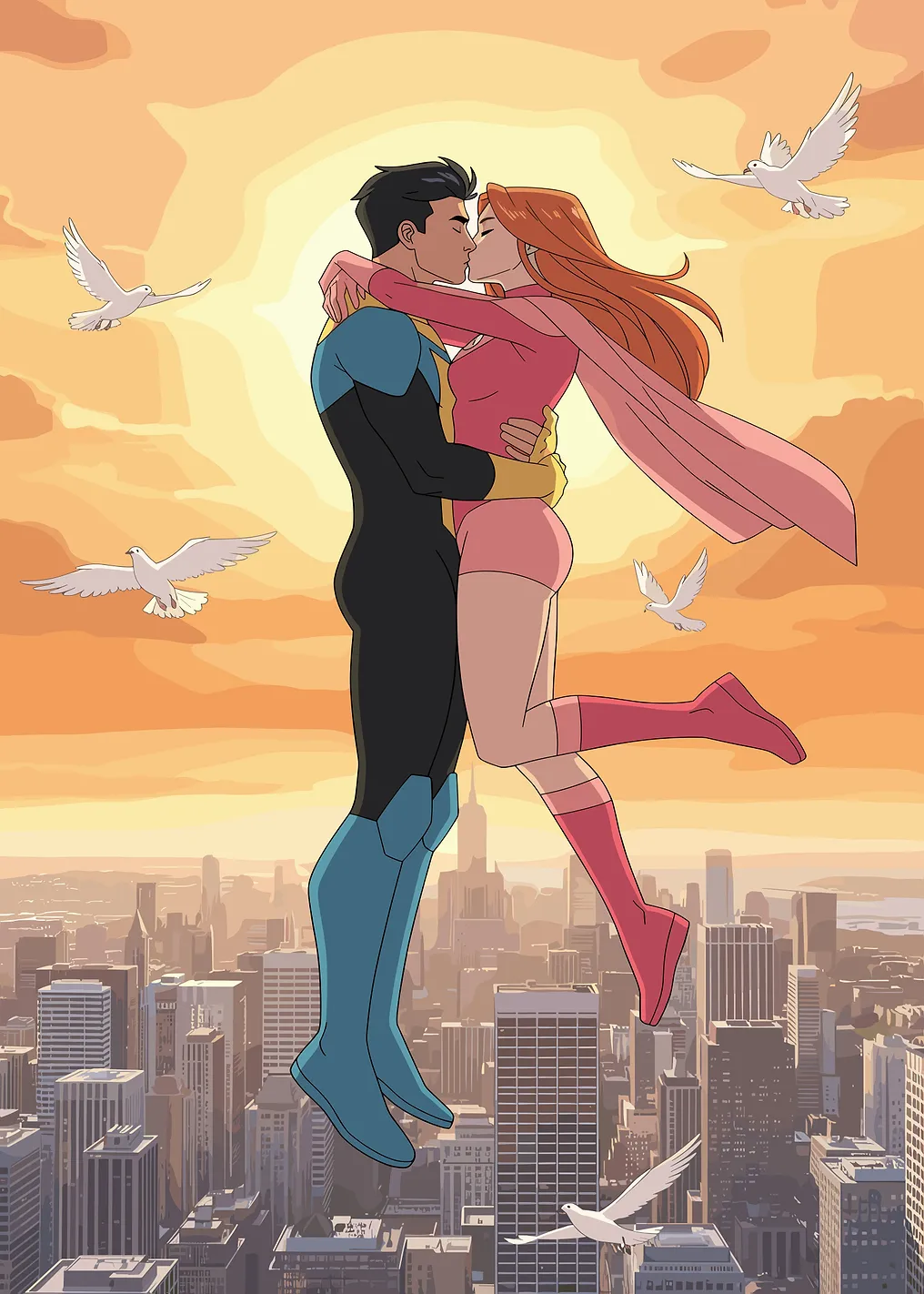 Invincible and Atom Eve Kissing - 9564307