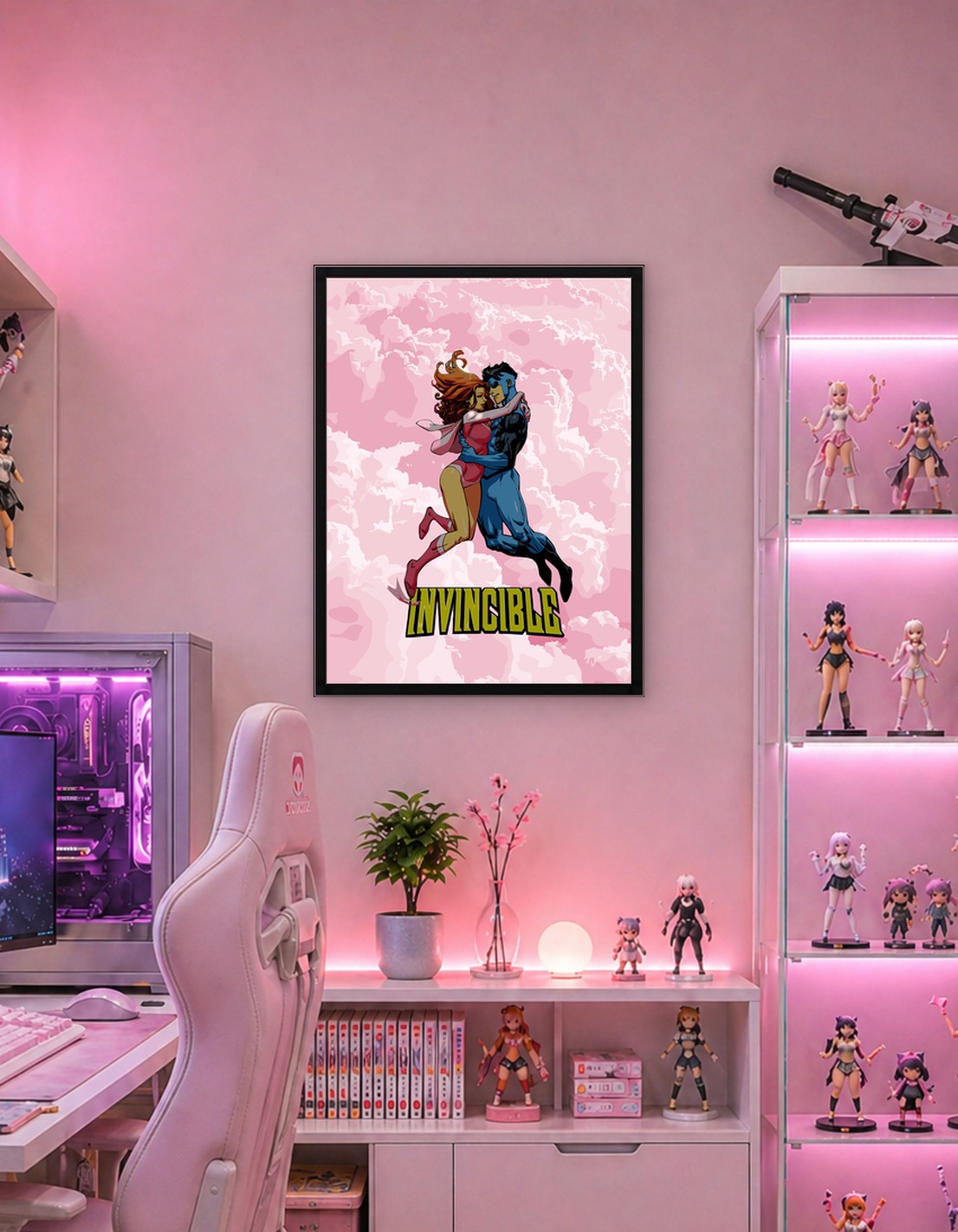 Invincible and Atom Eve Hugging