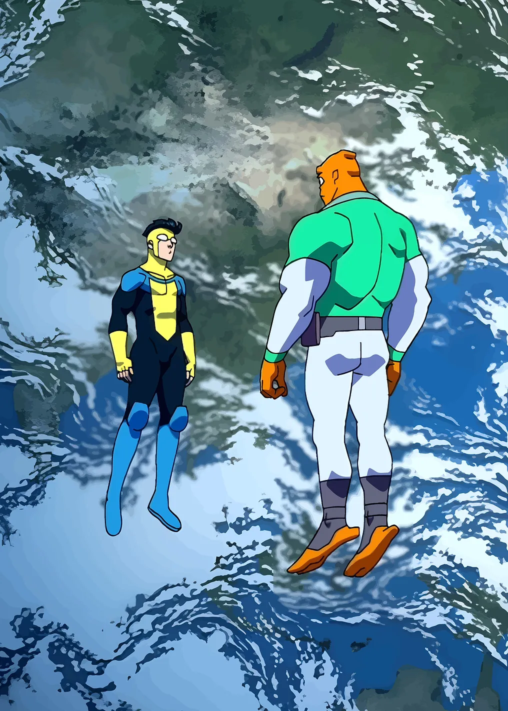 Invincible and Allen the Alien in Space