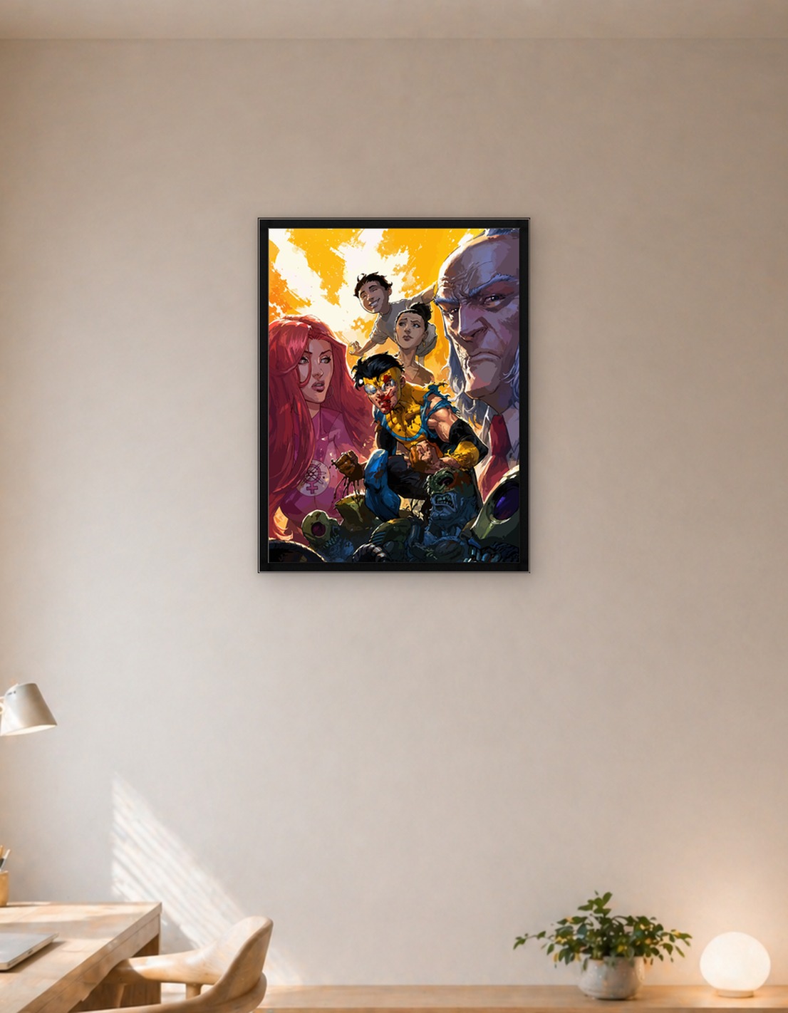 Invincible and Family in Battle