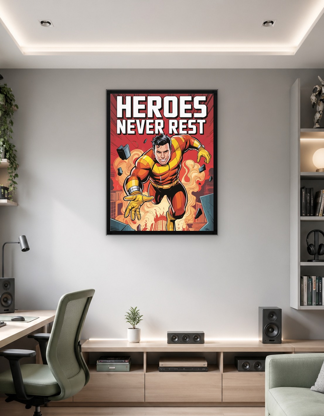 Heroes Never Rest Comic Book Cover