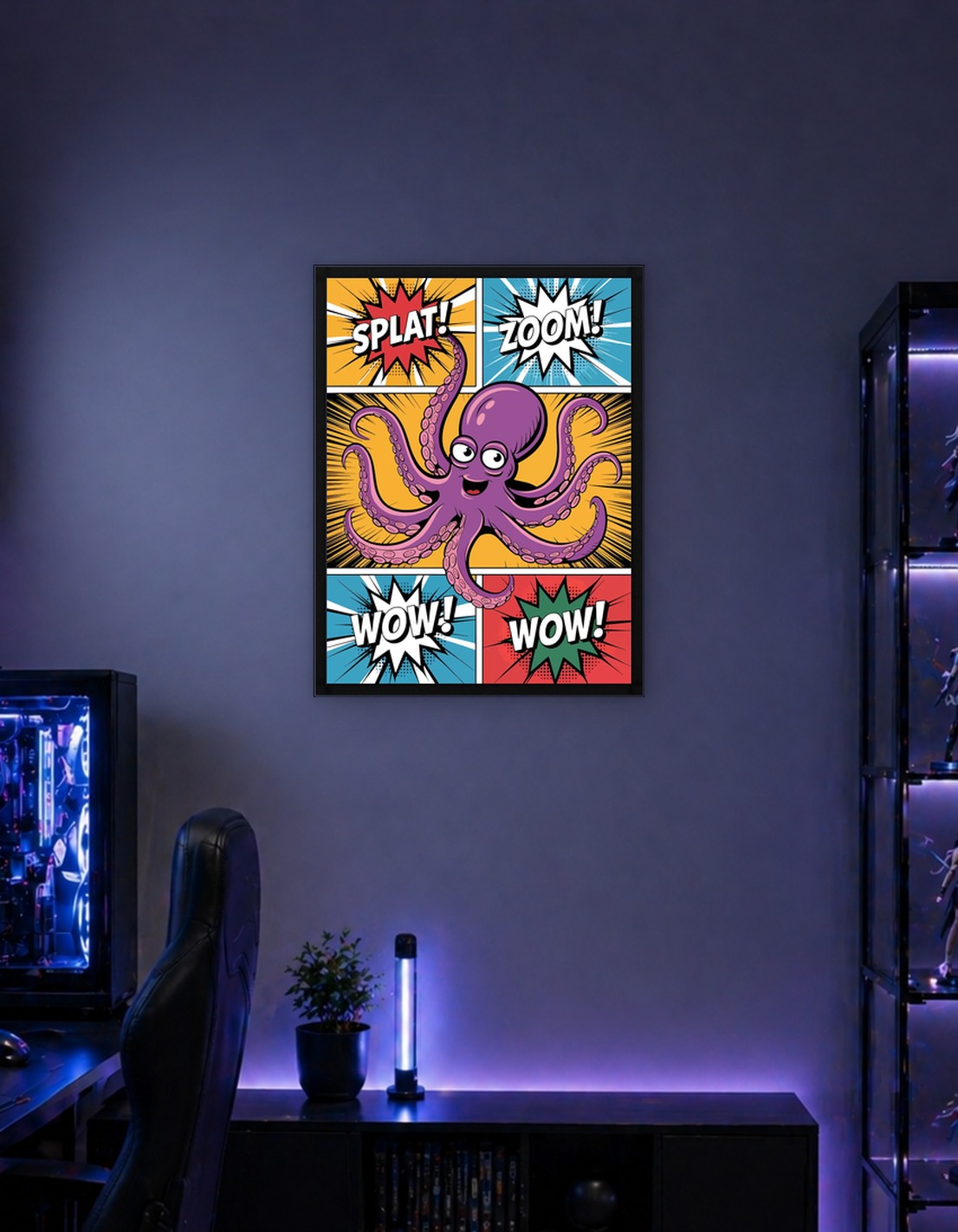 Octopus Comic Art