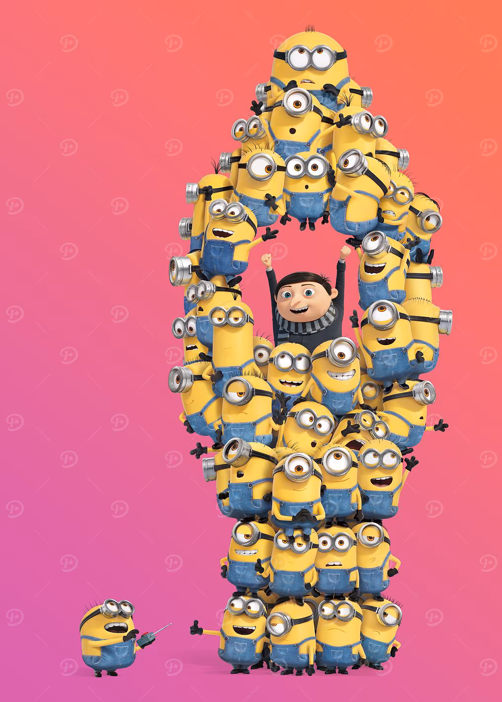 Gru and Minion Pyramid